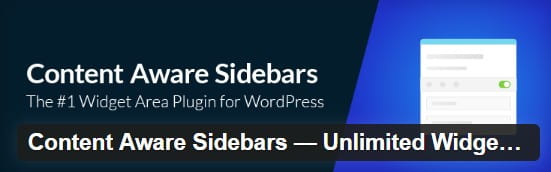 Плагин Content Aware Sidebars – Unlimited Widget Areas