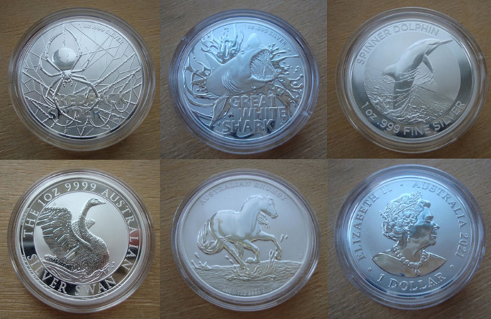 серебряные монеты с небольшими тиражами