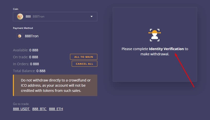 вывод денег с Coinsbit.io